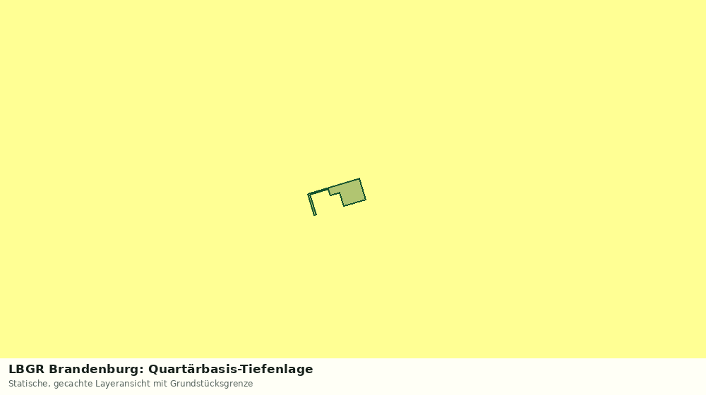 Statische Kartenansicht: LBGR Brandenburg: Quartärbasis-Tiefenlage