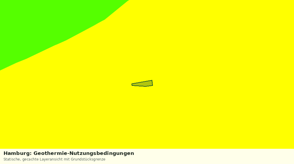 Statische Kartenansicht: Hamburg: Geothermie-Nutzungsbedingungen