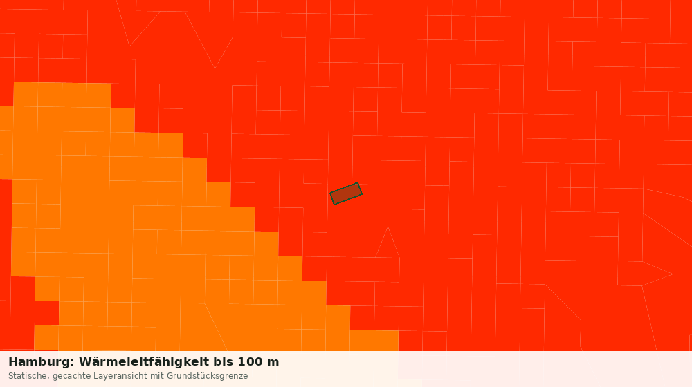 Statische Kartenansicht: Hamburg: Wärmeleitfähigkeit bis 100 m