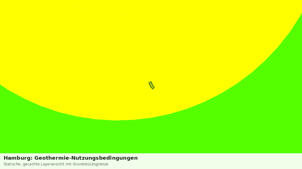 Statische Kartenansicht: Hamburg: Geothermie-Nutzungsbedingungen