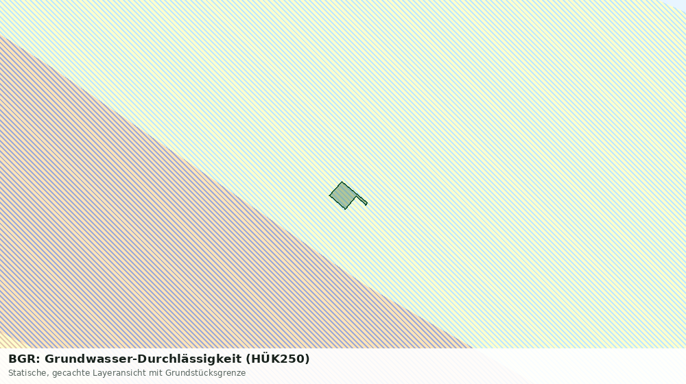 Statische Kartenansicht: BGR: Grundwasser-Durchlässigkeit (HÜK250)