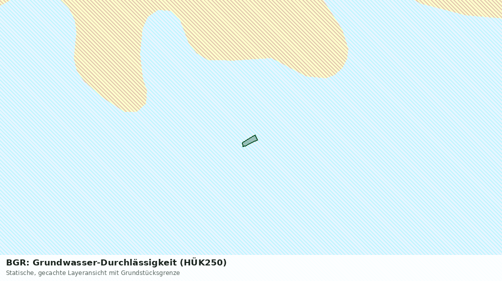 Statische Kartenansicht: BGR: Grundwasser-Durchlässigkeit (HÜK250)