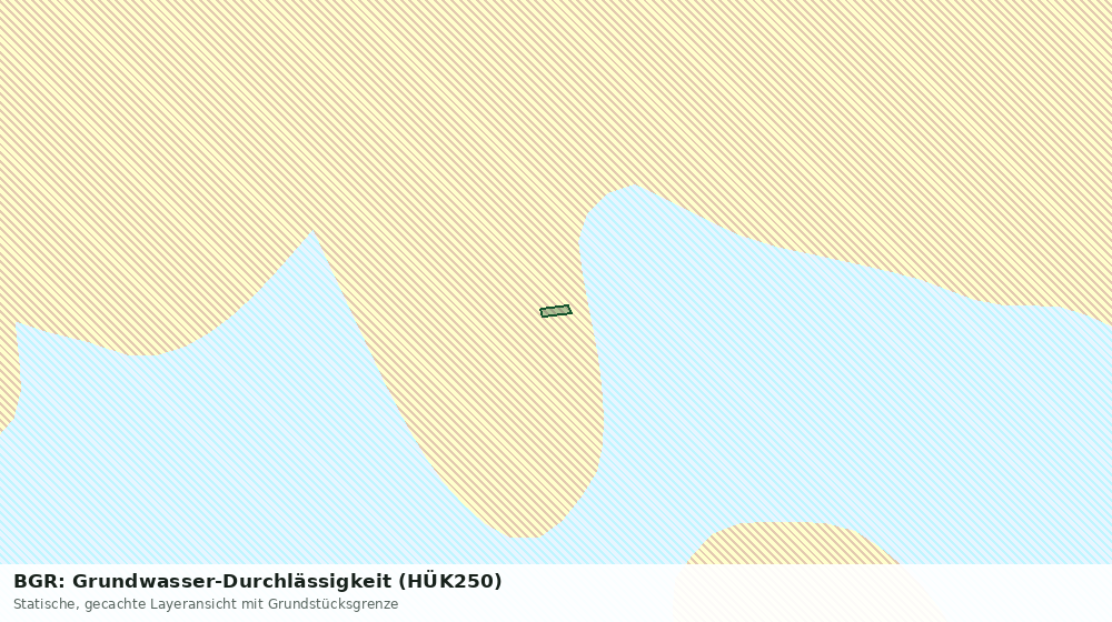 Statische Kartenansicht: BGR: Grundwasser-Durchlässigkeit (HÜK250)