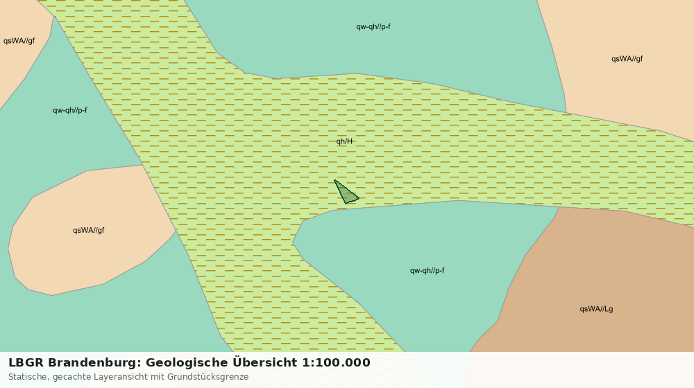 Statische Kartenansicht: LBGR Brandenburg: Geologische Übersicht 1:100.000
