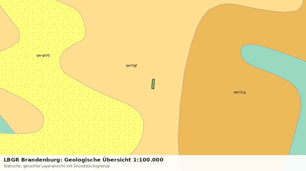 Statische Kartenansicht: LBGR Brandenburg: Geologische Übersicht 1:100.000