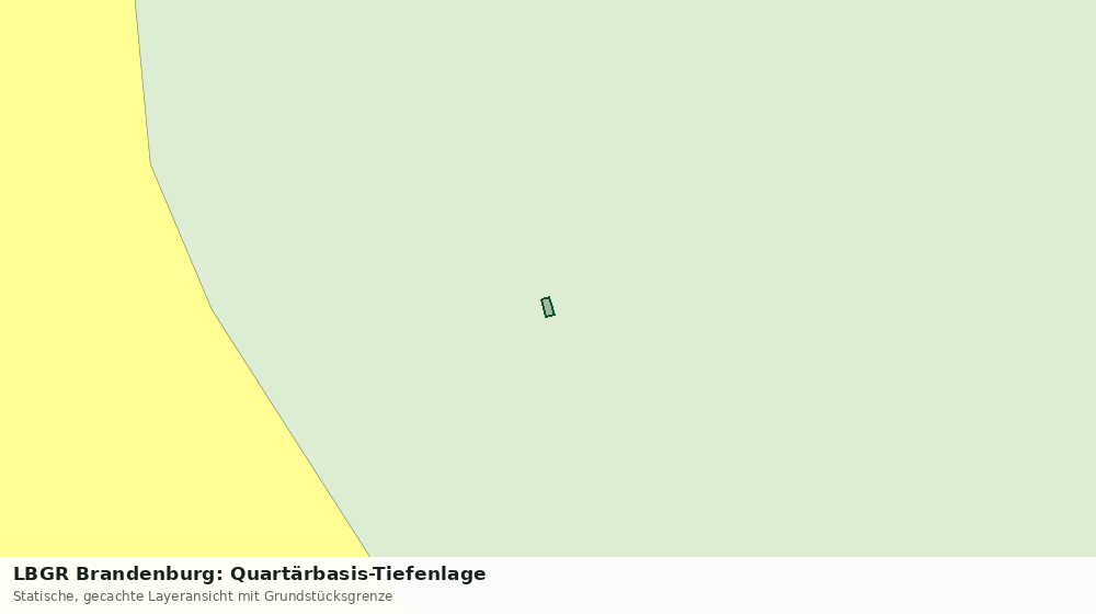 Statische Kartenansicht: LBGR Brandenburg: Quartärbasis-Tiefenlage