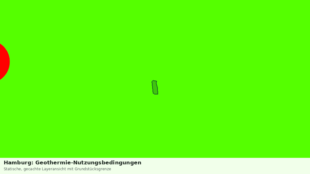 Statische Kartenansicht: Hamburg: Geothermie-Nutzungsbedingungen