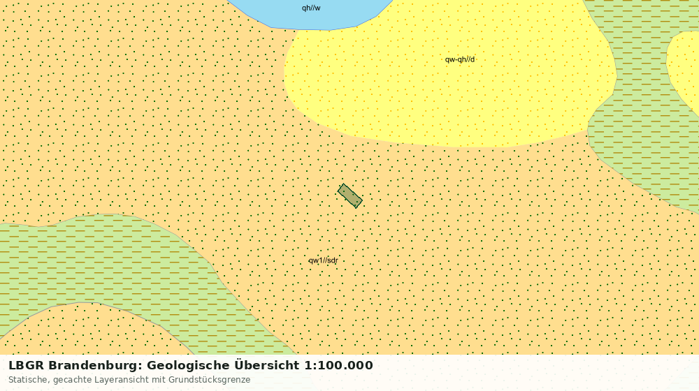 Statische Kartenansicht: LBGR Brandenburg: Geologische Übersicht 1:100.000