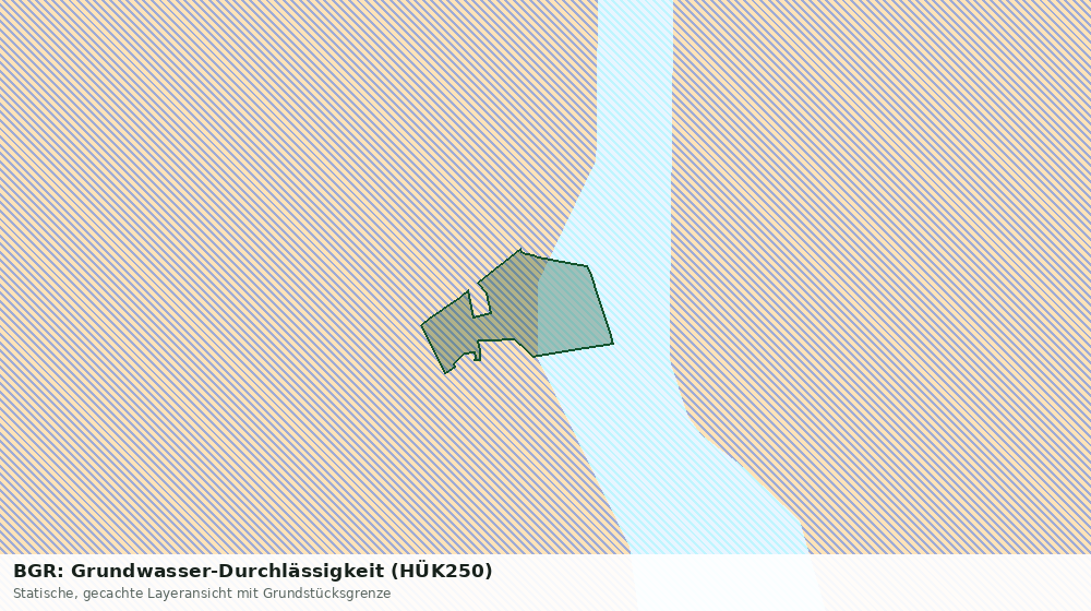 Statische Kartenansicht: BGR: Grundwasser-Durchlässigkeit (HÜK250)