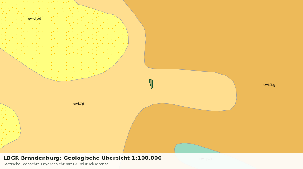 Statische Kartenansicht: LBGR Brandenburg: Geologische Übersicht 1:100.000