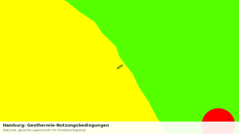 Statische Kartenansicht: Hamburg: Geothermie-Nutzungsbedingungen