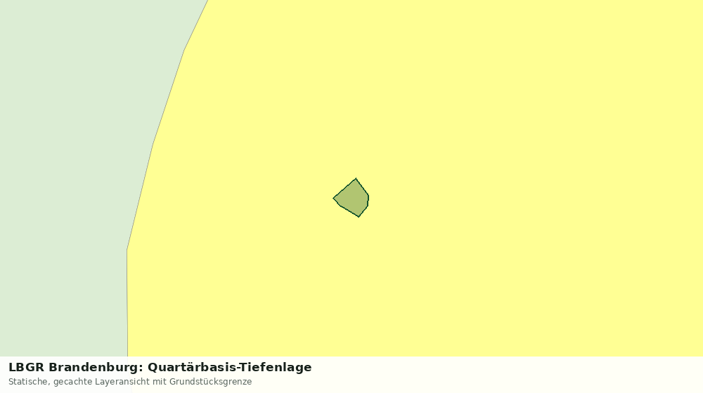 Statische Kartenansicht: LBGR Brandenburg: Quartärbasis-Tiefenlage
