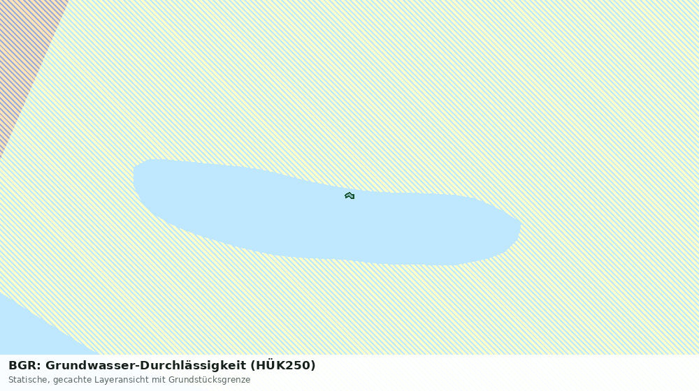 Statische Kartenansicht: BGR: Grundwasser-Durchlässigkeit (HÜK250)