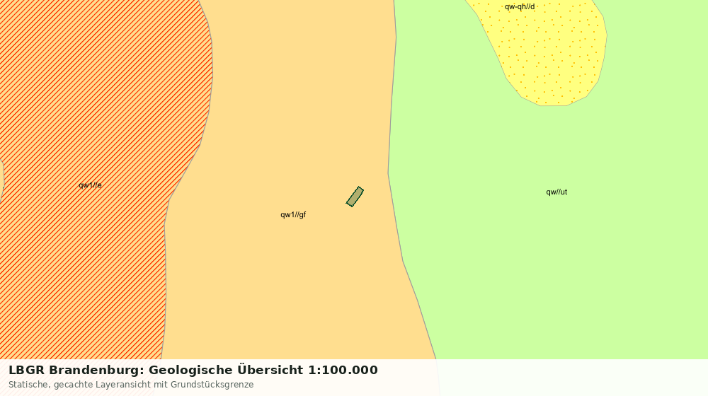 Statische Kartenansicht: LBGR Brandenburg: Geologische Übersicht 1:100.000