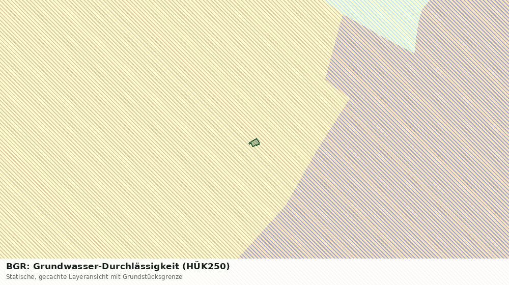 Statische Kartenansicht: BGR: Grundwasser-Durchlässigkeit (HÜK250)