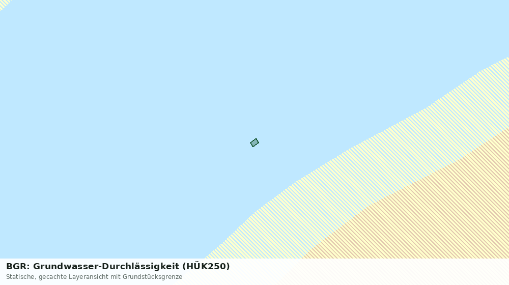 Statische Kartenansicht: BGR: Grundwasser-Durchlässigkeit (HÜK250)