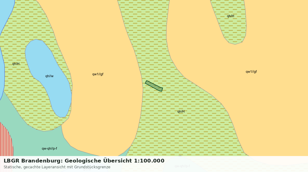 Statische Kartenansicht: LBGR Brandenburg: Geologische Übersicht 1:100.000