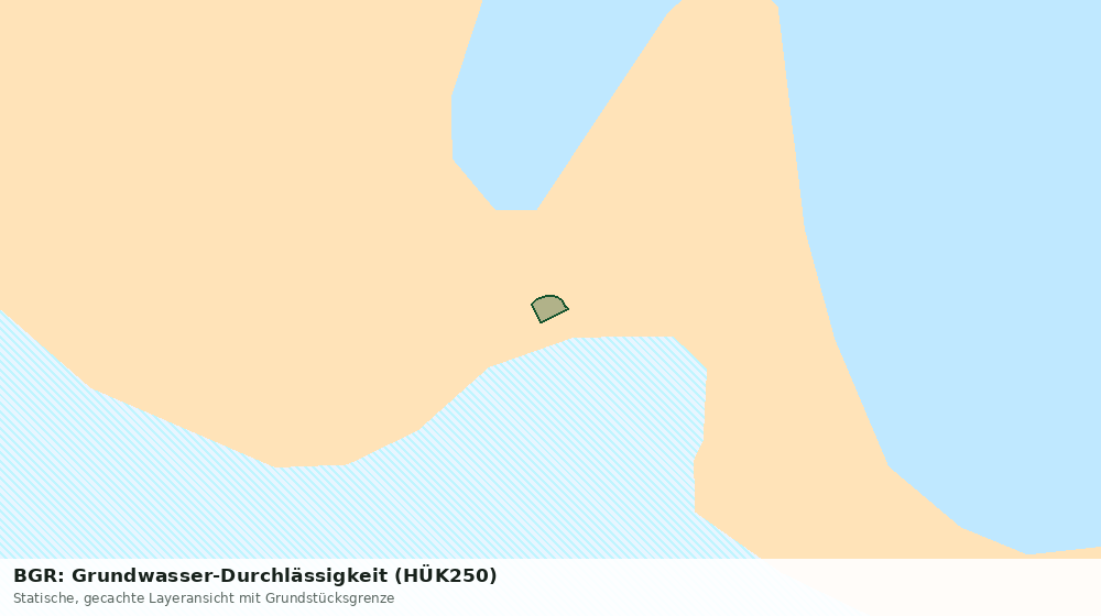 Statische Kartenansicht: BGR: Grundwasser-Durchlässigkeit (HÜK250)