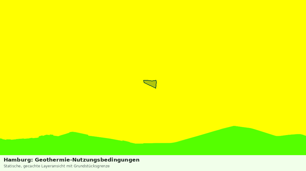 Statische Kartenansicht: Hamburg: Geothermie-Nutzungsbedingungen