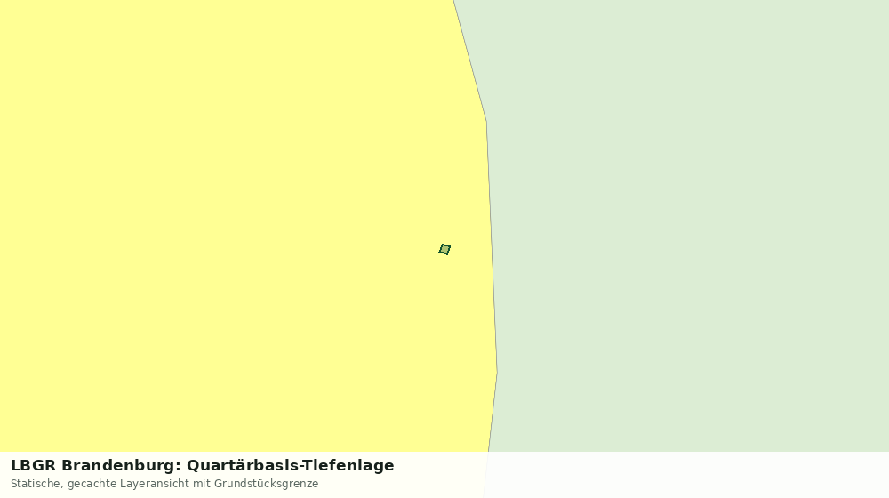 Statische Kartenansicht: LBGR Brandenburg: Quartärbasis-Tiefenlage
