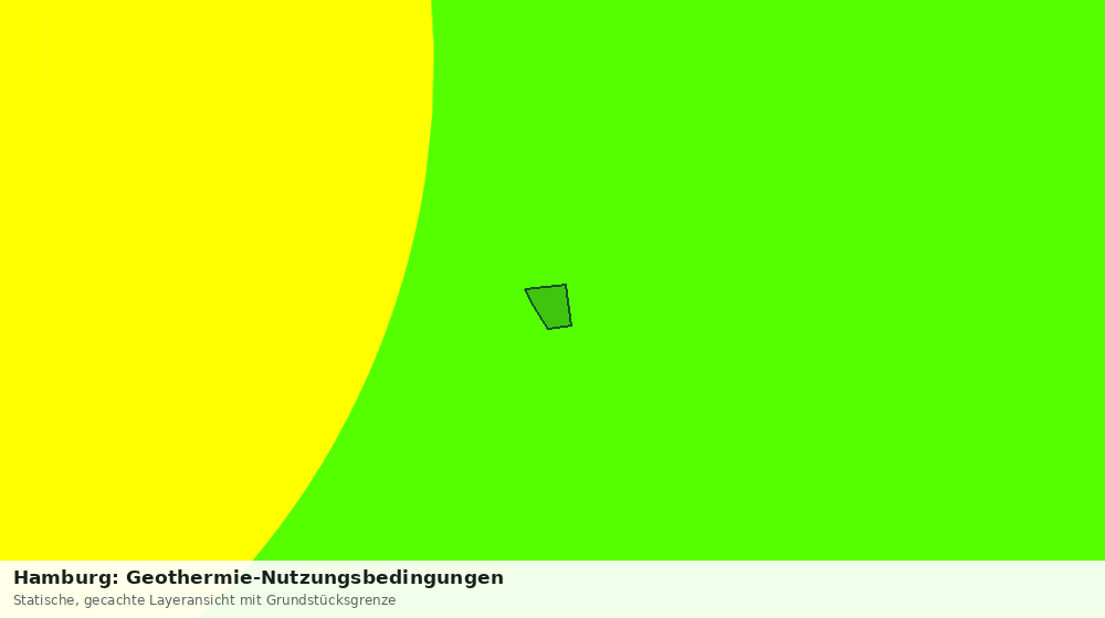 Statische Kartenansicht: Hamburg: Geothermie-Nutzungsbedingungen