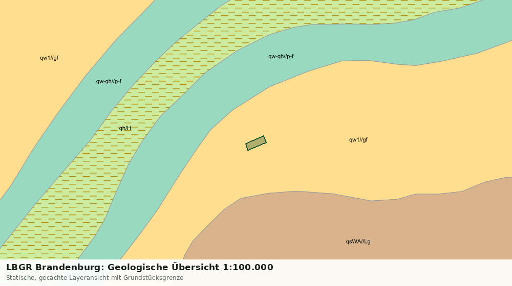 Statische Kartenansicht: LBGR Brandenburg: Geologische Übersicht 1:100.000