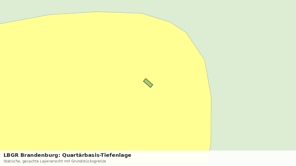 Statische Kartenansicht: LBGR Brandenburg: Quartärbasis-Tiefenlage