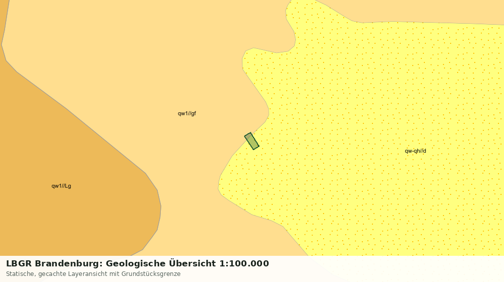 Statische Kartenansicht: LBGR Brandenburg: Geologische Übersicht 1:100.000