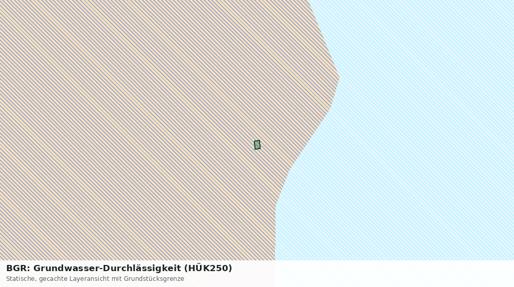 Statische Kartenansicht: BGR: Grundwasser-Durchlässigkeit (HÜK250)