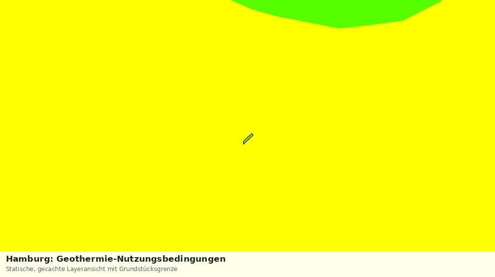 Statische Kartenansicht: Hamburg: Geothermie-Nutzungsbedingungen