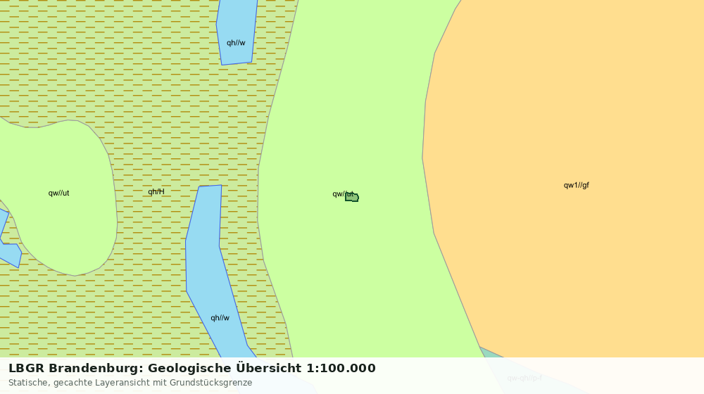Statische Kartenansicht: LBGR Brandenburg: Geologische Übersicht 1:100.000