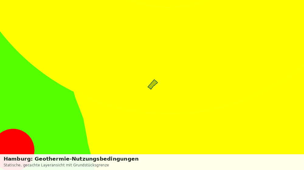 Statische Kartenansicht: Hamburg: Geothermie-Nutzungsbedingungen
