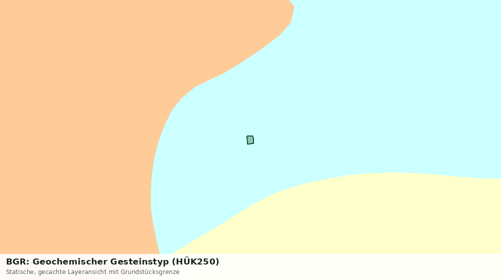 Statische Kartenansicht: BGR: Geochemischer Gesteinstyp (HÜK250)