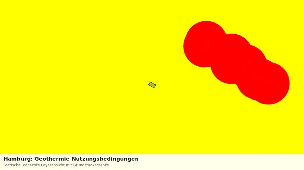 Statische Kartenansicht: Hamburg: Geothermie-Nutzungsbedingungen