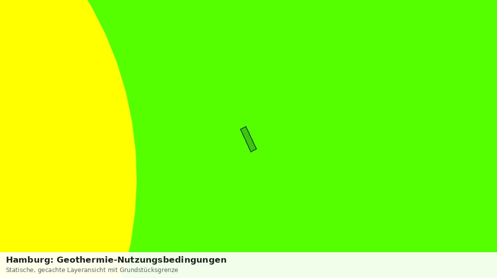 Statische Kartenansicht: Hamburg: Geothermie-Nutzungsbedingungen