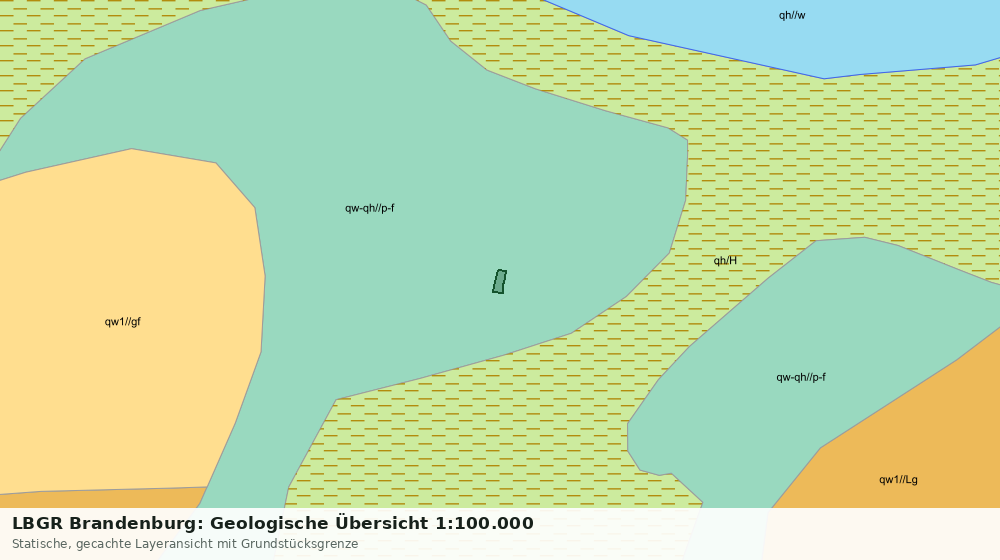 Statische Kartenansicht: LBGR Brandenburg: Geologische Übersicht 1:100.000