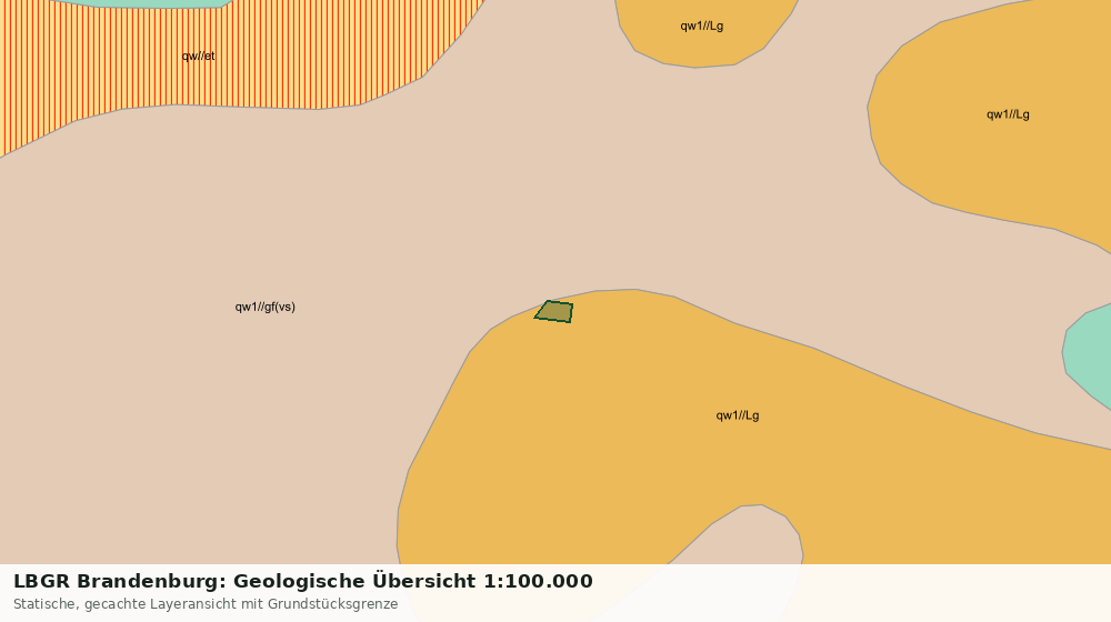 Statische Kartenansicht: LBGR Brandenburg: Geologische Übersicht 1:100.000