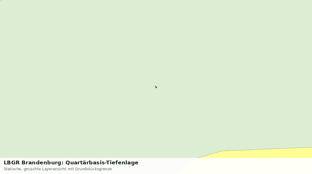 Statische Kartenansicht: LBGR Brandenburg: Quartärbasis-Tiefenlage
