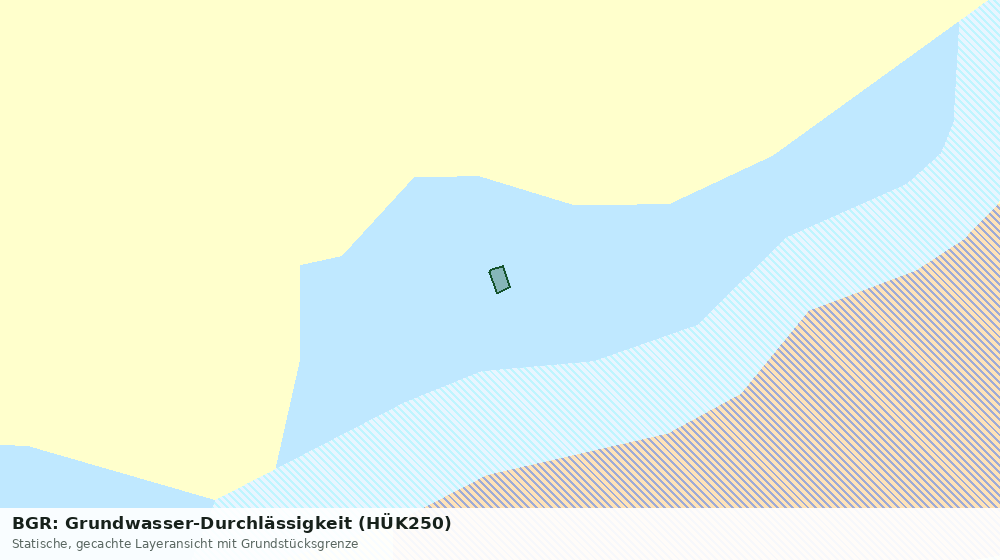 Statische Kartenansicht: BGR: Grundwasser-Durchlässigkeit (HÜK250)