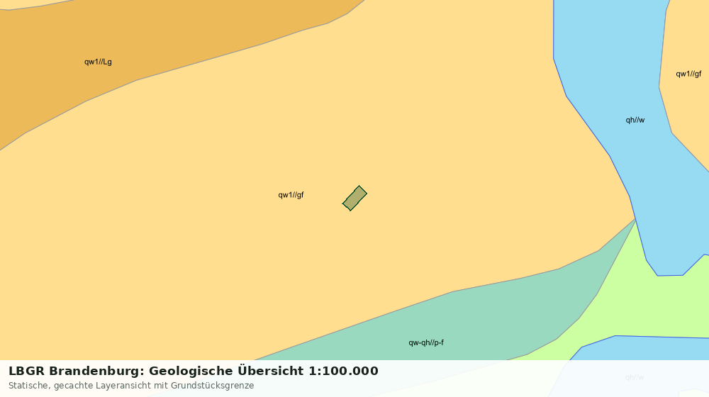 Statische Kartenansicht: LBGR Brandenburg: Geologische Übersicht 1:100.000