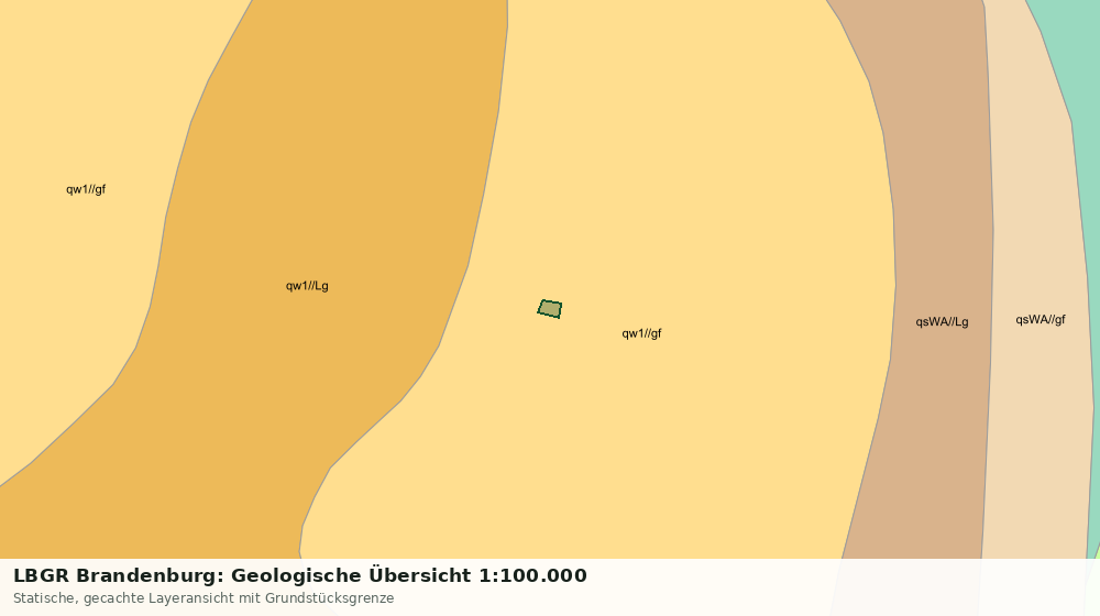 Statische Kartenansicht: LBGR Brandenburg: Geologische Übersicht 1:100.000