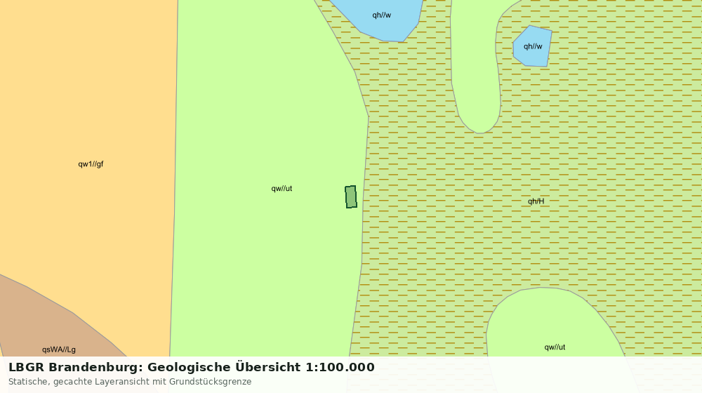 Statische Kartenansicht: LBGR Brandenburg: Geologische Übersicht 1:100.000