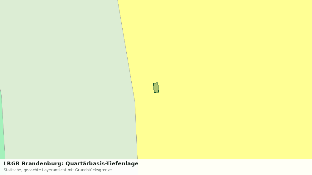 Statische Kartenansicht: LBGR Brandenburg: Quartärbasis-Tiefenlage