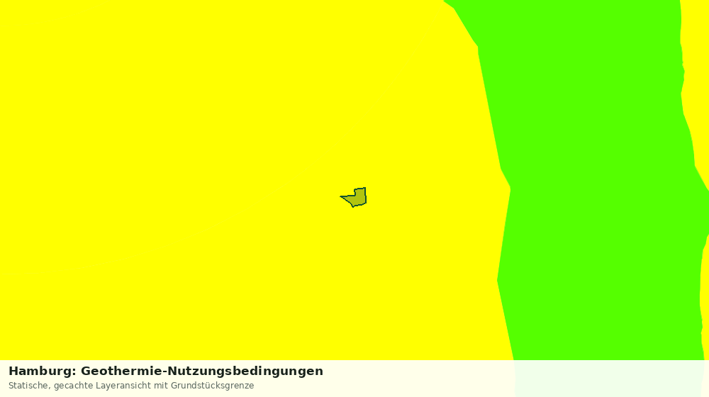 Statische Kartenansicht: Hamburg: Geothermie-Nutzungsbedingungen