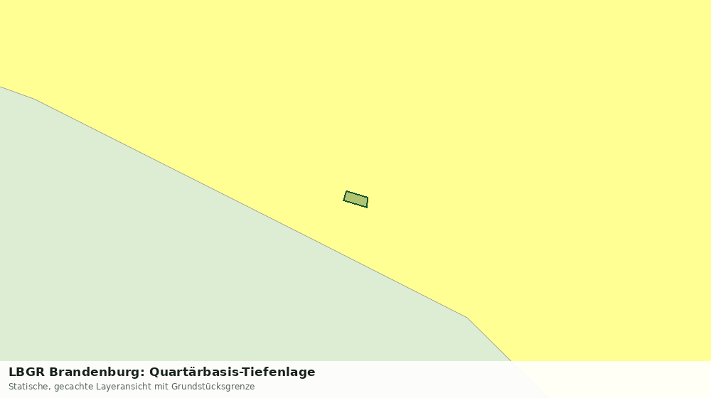 Statische Kartenansicht: LBGR Brandenburg: Quartärbasis-Tiefenlage