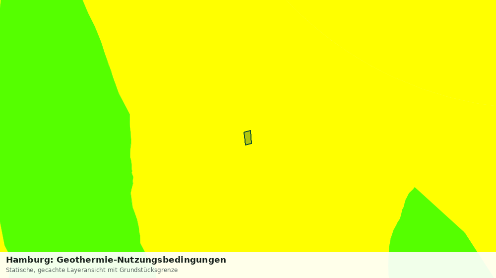 Statische Kartenansicht: Hamburg: Geothermie-Nutzungsbedingungen