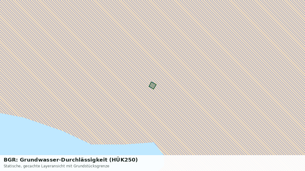 Statische Kartenansicht: BGR: Grundwasser-Durchlässigkeit (HÜK250)