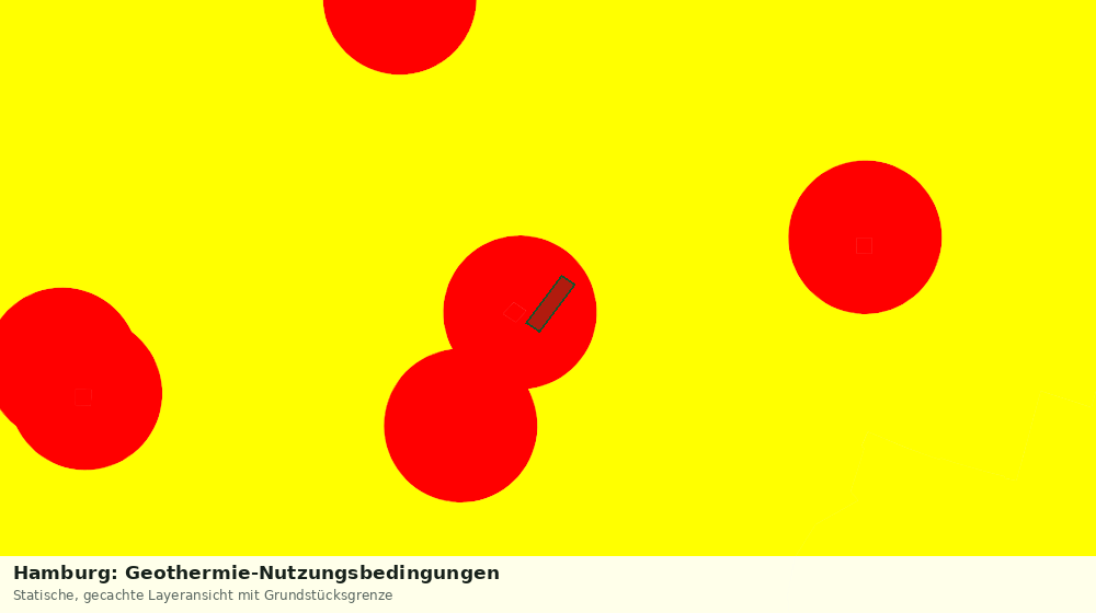 Statische Kartenansicht: Hamburg: Geothermie-Nutzungsbedingungen