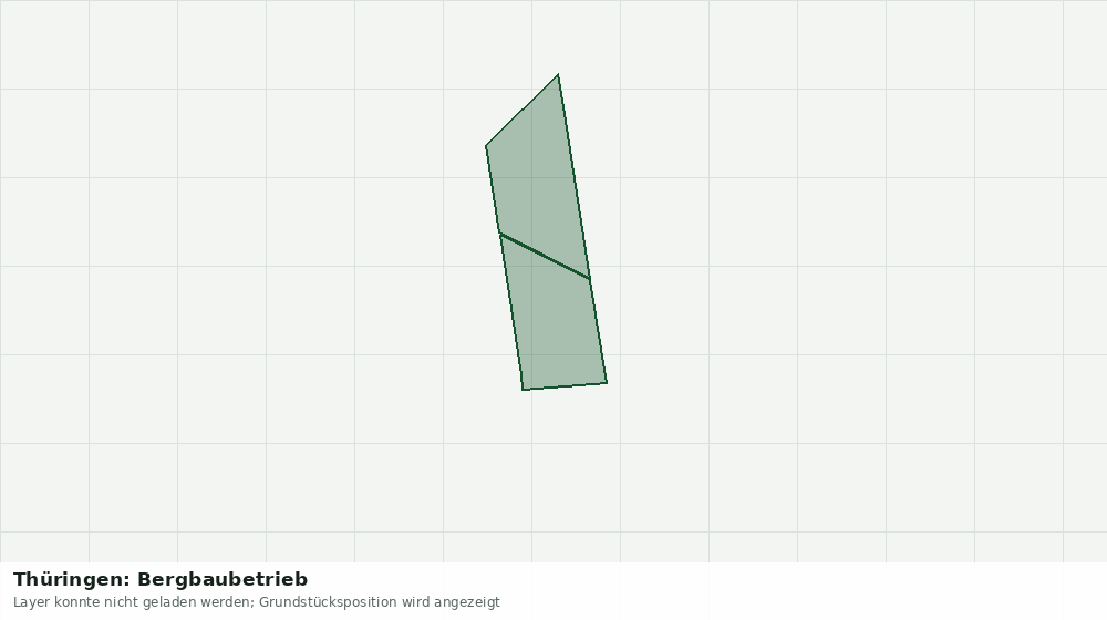 Statische Kartenansicht: Thüringen: Bergbaubetrieb