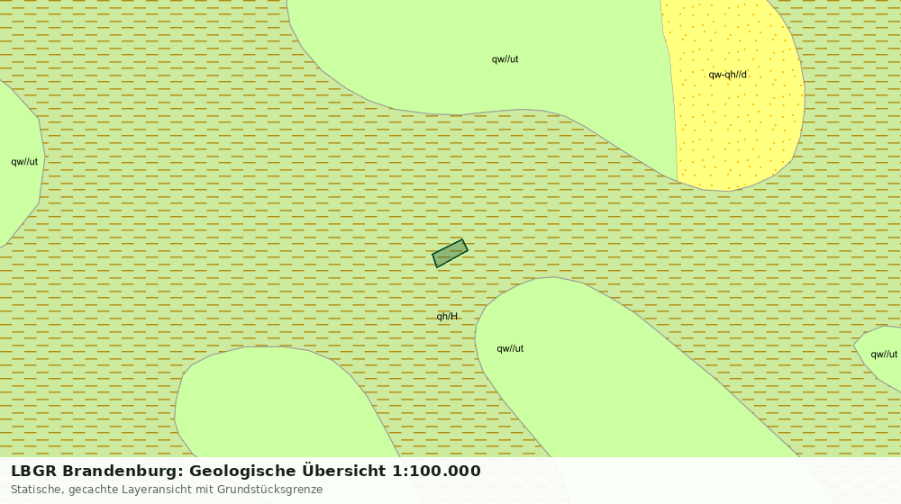 Statische Kartenansicht: LBGR Brandenburg: Geologische Übersicht 1:100.000